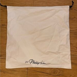 3.1 Phillip Lim Large White Dust Bag | Designer Storage Pouch